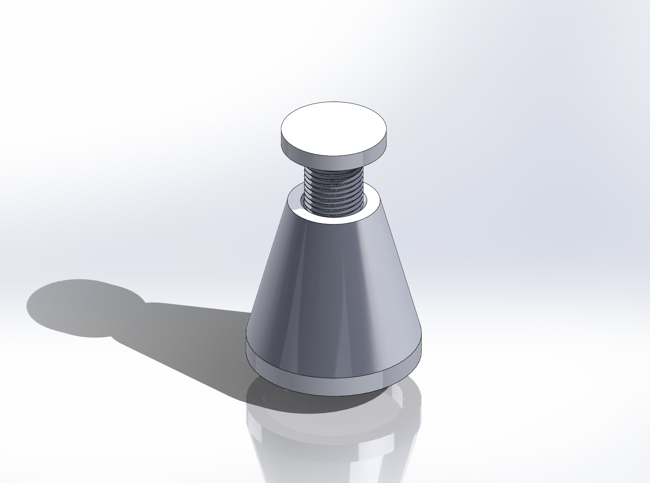 SolidWorks CAD assembly model of the GPU support bracket design